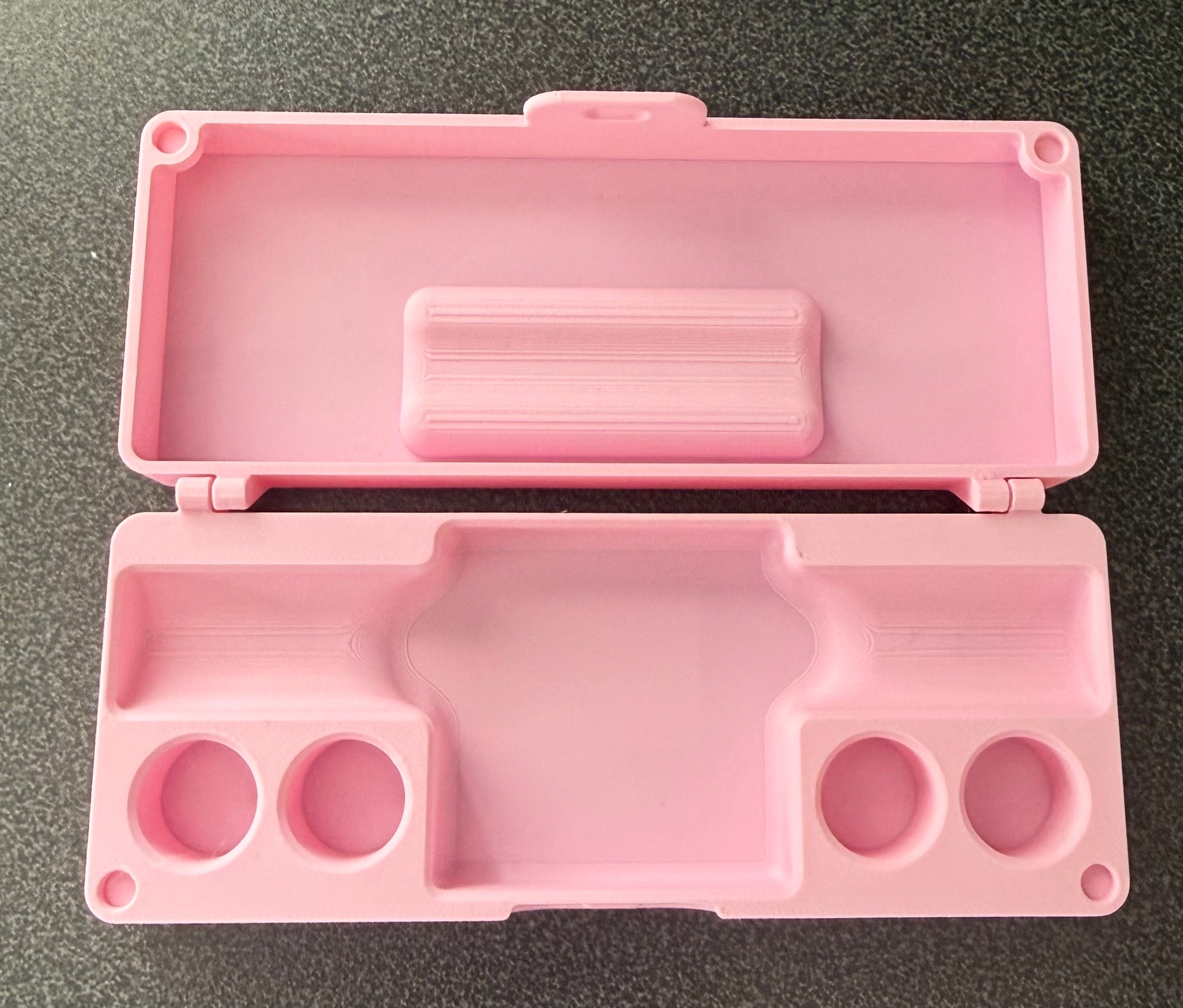 Self injection pen travel case pink reflective