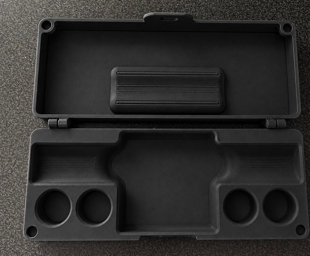 Self-injection pen travel case Black reflective