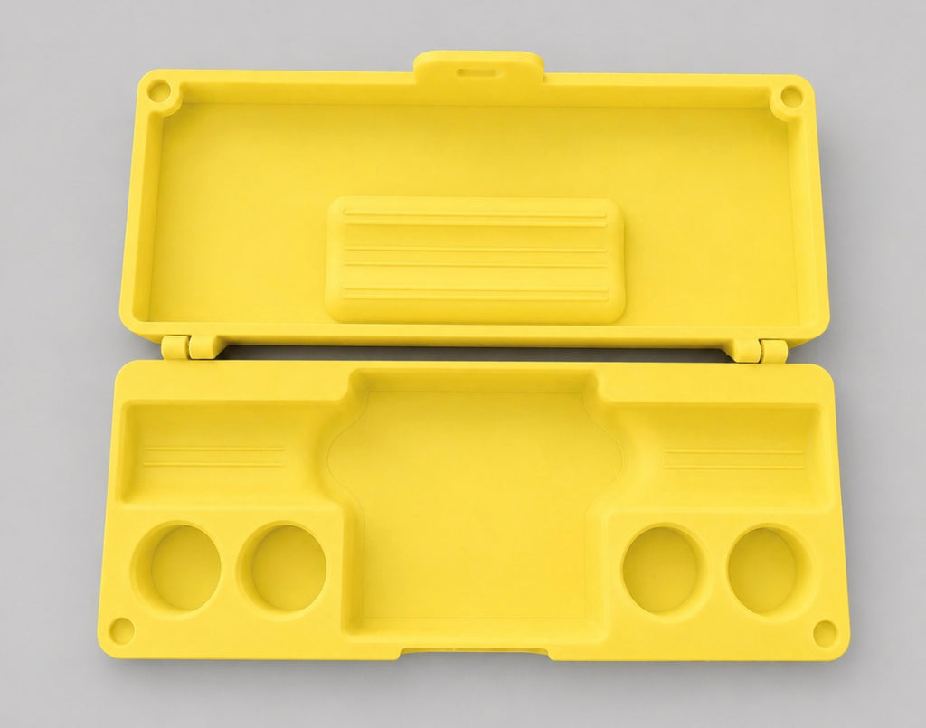 Self-injection pen travel case yellow