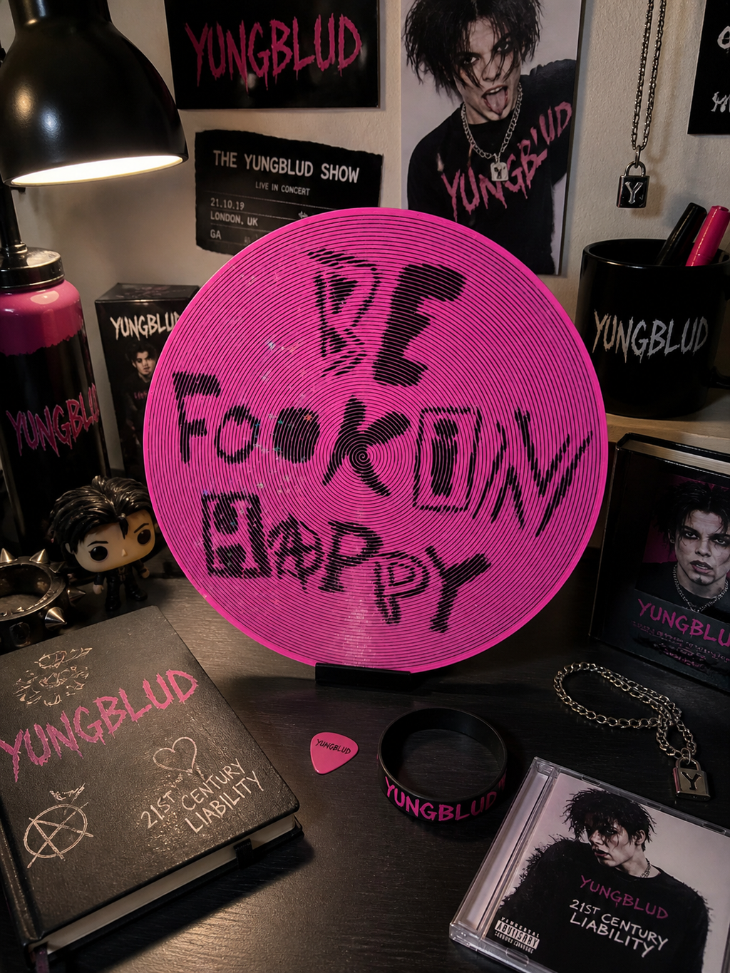 Yungblud quote decorative vinyl